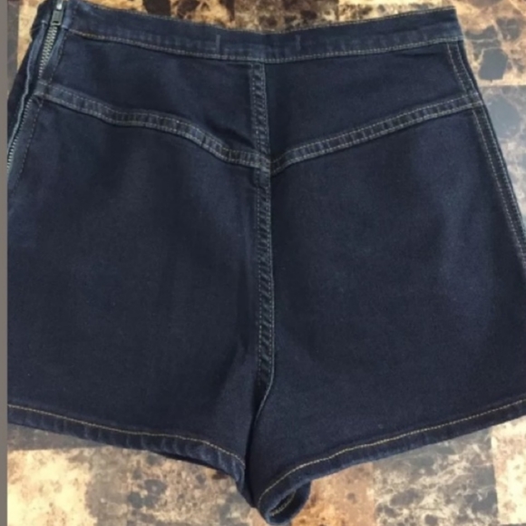 FREE PEOPLE Radar Love High Waist Denim Shorts 27 - Picture 4 of 11
